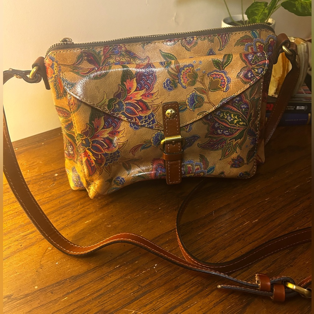 NWOT PATRICIA NASH French Tapestry Avellino Leather Crossbody